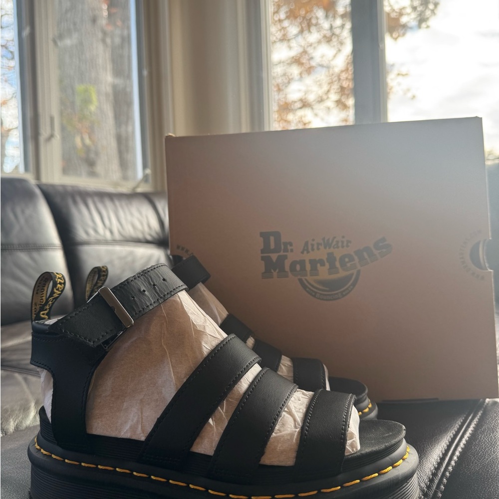 Dr. Martens Black Strappy Footwear